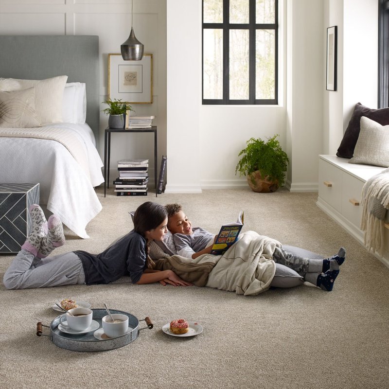 children reading on carpet - Couture Floors in Boerne, TX