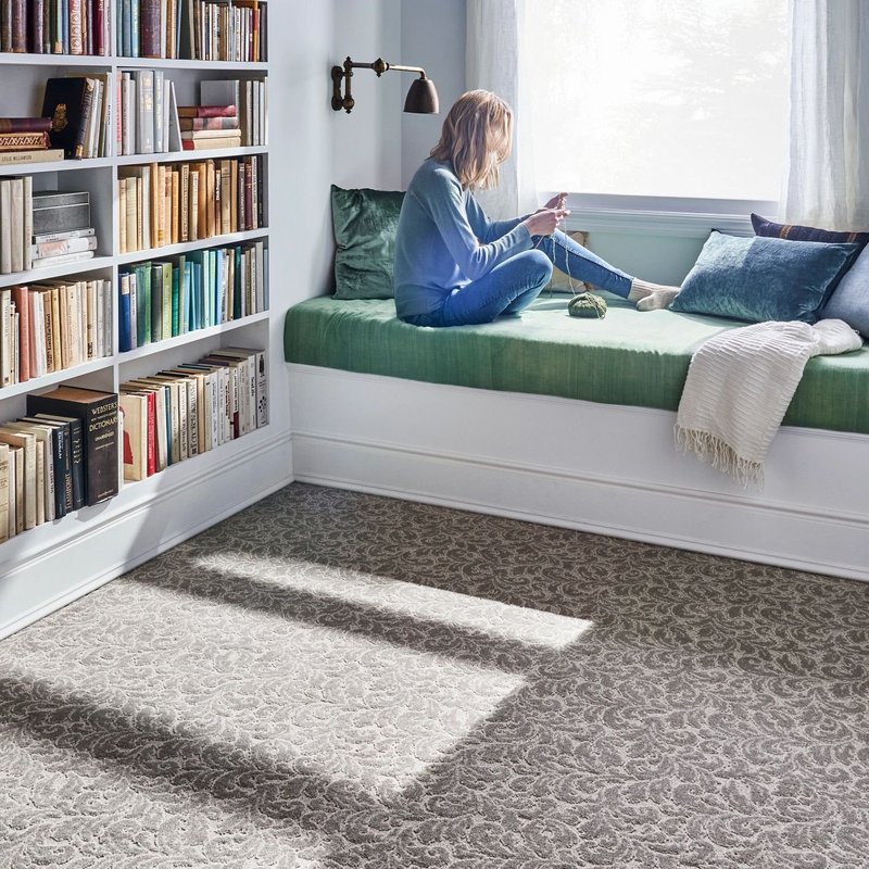 woman in bedroom - Couture Floors in Boerne, TX